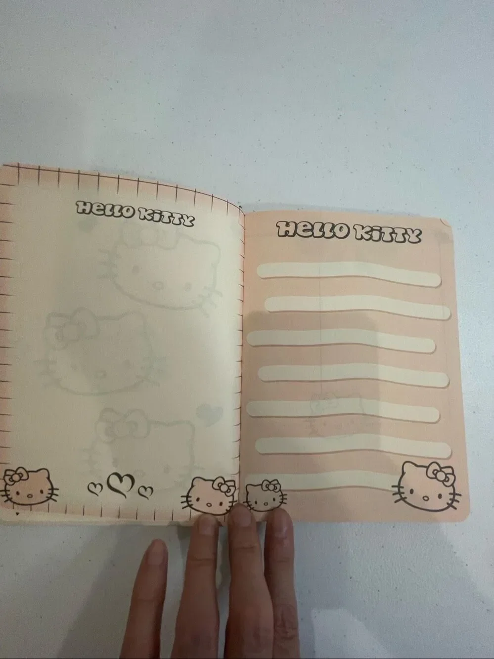 Hello Kitty hard journal diary with mechanical pencil and refills